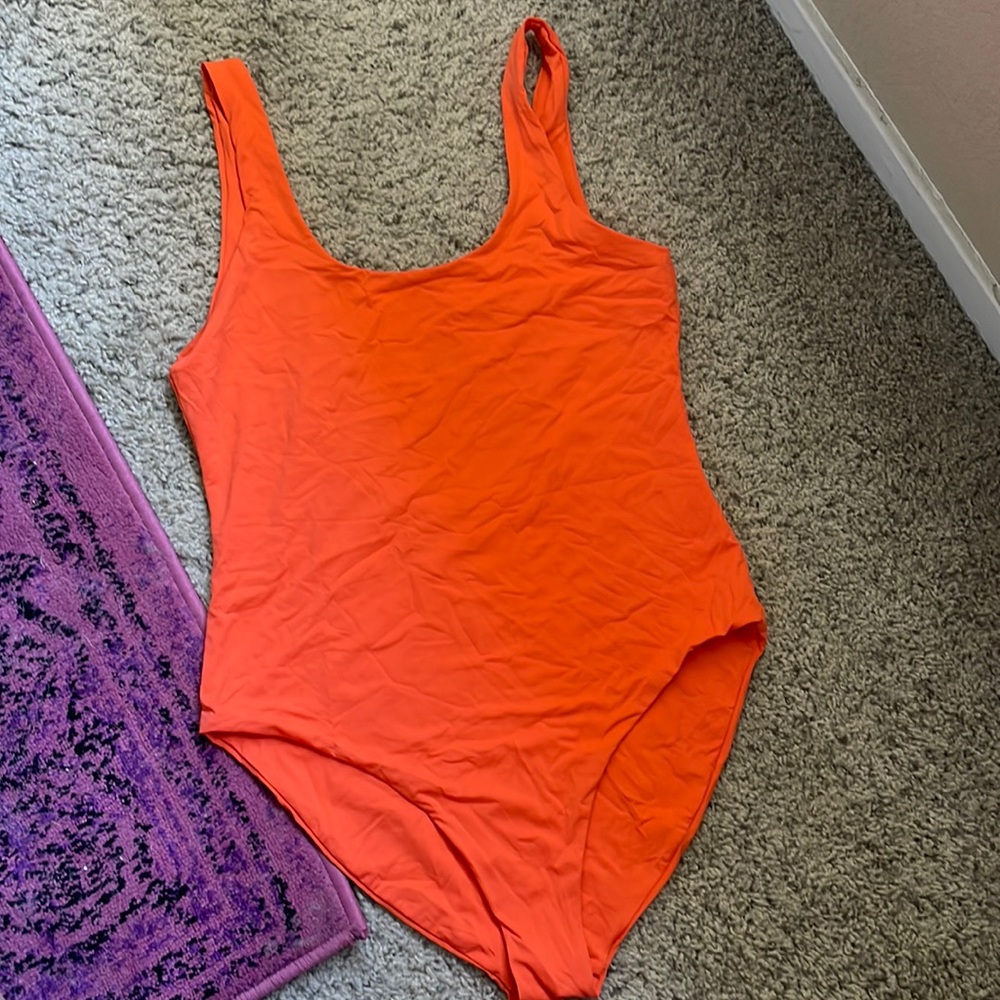 Light Orange Swimsuit by Girlfriend Collective